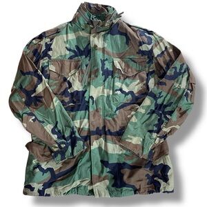 Alpha Industries Vintage Woodland M-65 Camouflage Field Coat w/ Hood